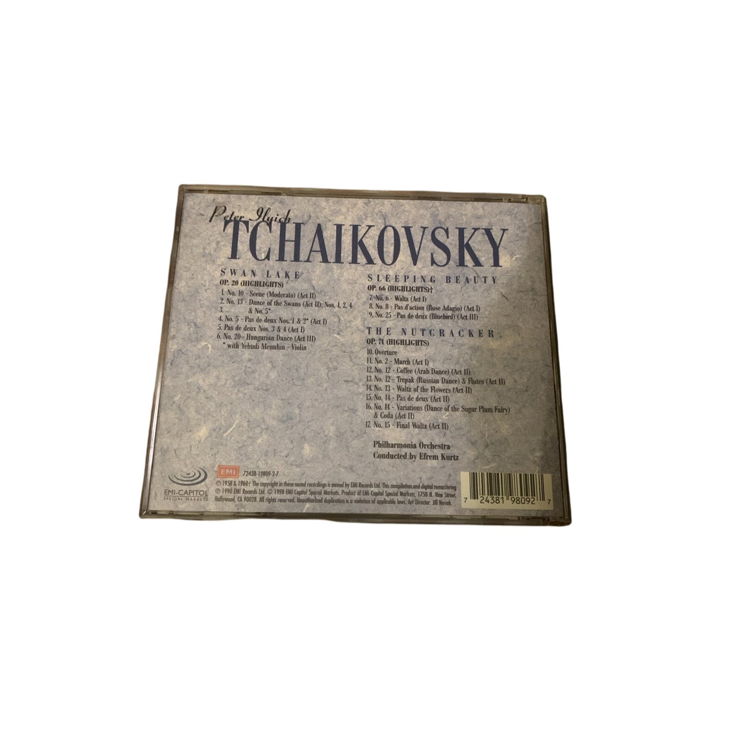 Tchaikovsky: Excerpts from Swan Lake, Sleeping Beauty & The Nutcracker (CD) New