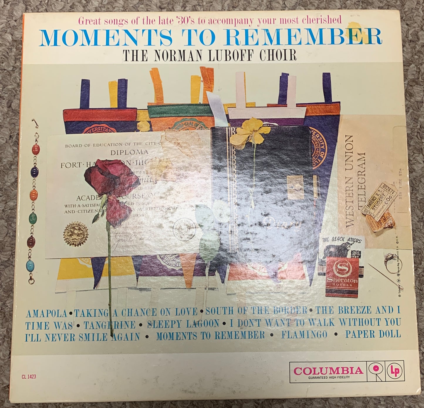 Norman Luboff Choir - Moments To Remember (LP, Album, Mono)