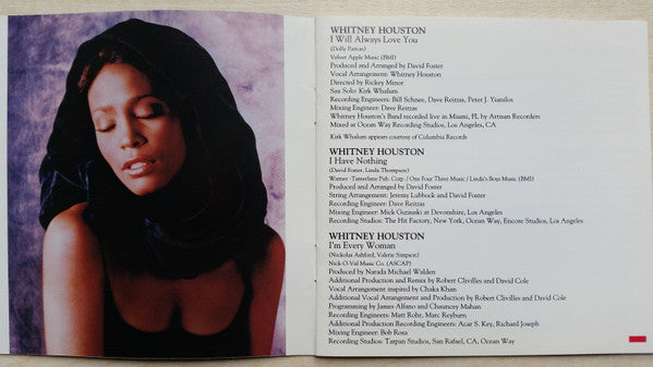 Various : The Bodyguard (Original Soundtrack Album) (CD, Album)