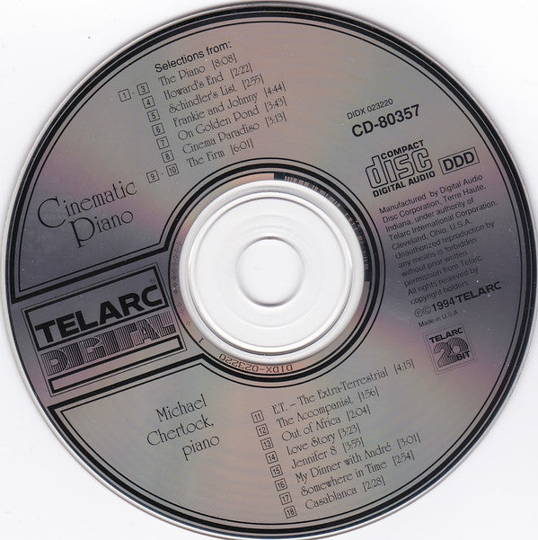 Michael Chertock : Cinematic Piano (CD, Album)