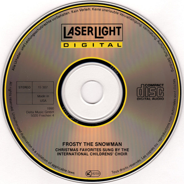 The International Childrens' Choir : Frosty The Snowman (CD, Album)