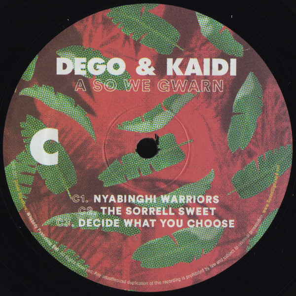 Dego & Kaidi* : A So We Gwarn (2x12", Album)