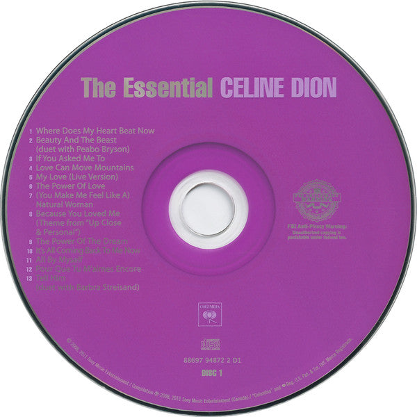 Celine Dion* : The Essential Celine Dion (2xCD, Comp)