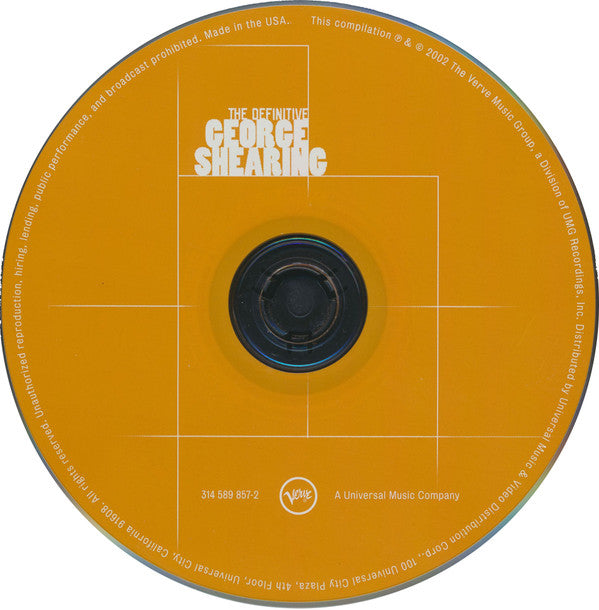 George Shearing : The Definitive George Shearing (CD, Comp)