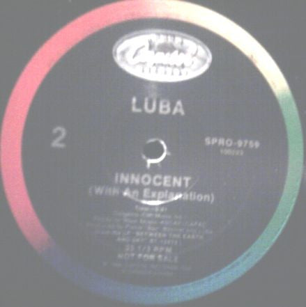Luba : Innocent (With An Explanation) (12", Promo)