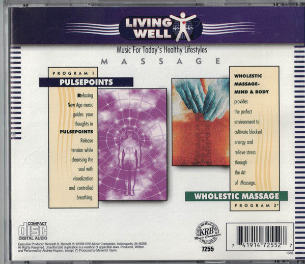 Andrew Hopson : Pulsepoints For Massage (CD)