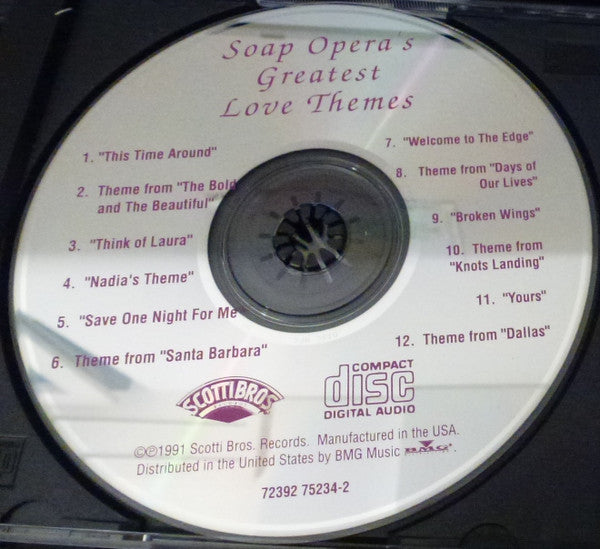 Various : Soap Opera's Greatest Love Themes (CD, Comp)