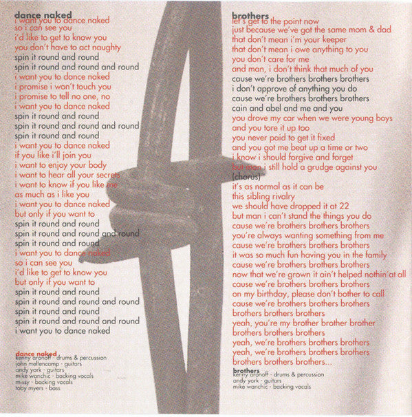 John Mellencamp* : Dance Naked (CD, Album, Club)