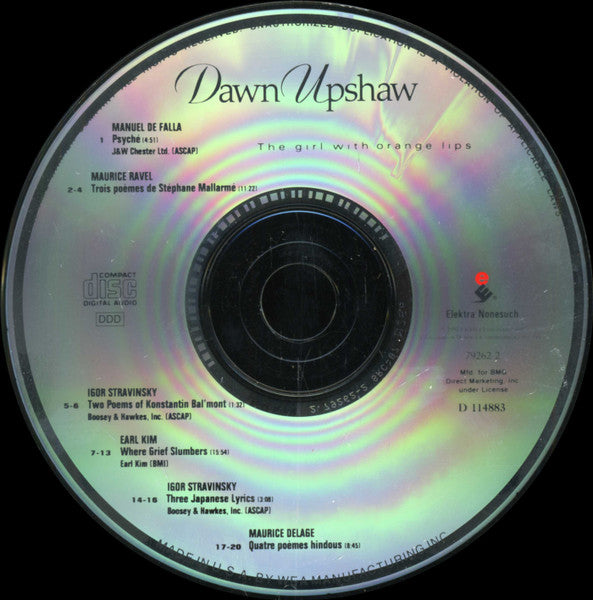 Dawn Upshaw : The Girl With Orange Lips (CD, Album, Club)