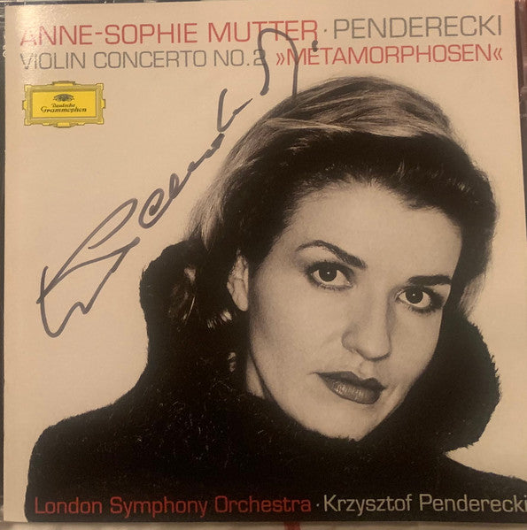 Penderecki* - Anne-Sophie Mutter, London Symphony Orchestra, Krzysztof Penderecki : Violin Concerto No. 2 »Metamorphosen« (CD, Album, Club)