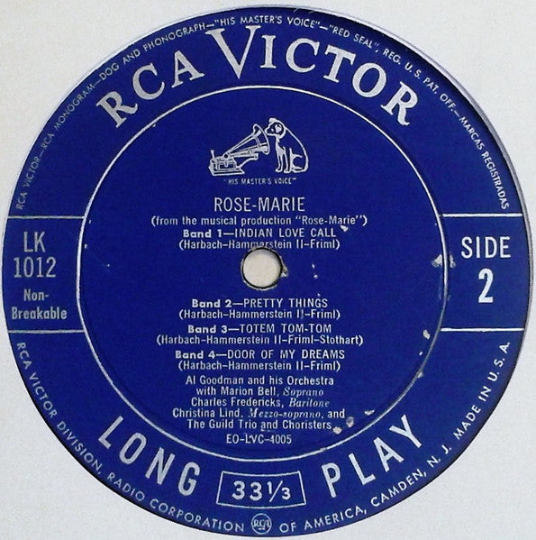 Al Goodman And His Orchestra And The Guild Choristers : Rose-Marie (LP)