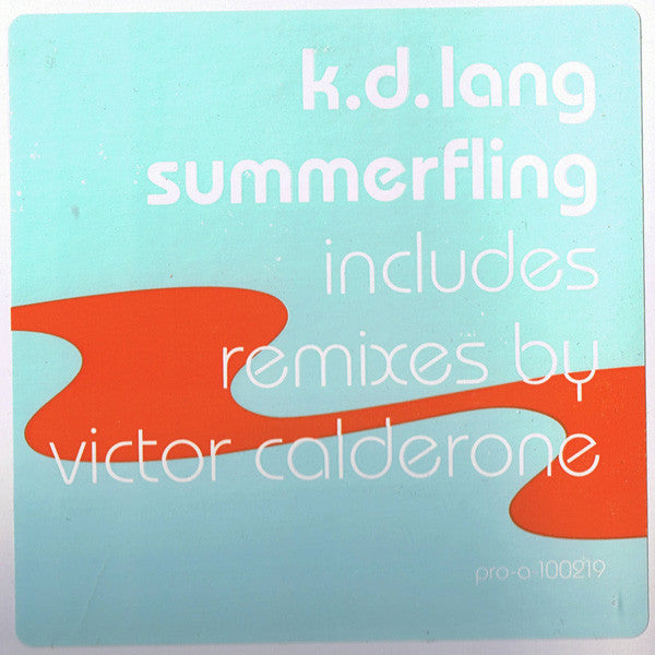 k.d. lang : Summerfling (12", Promo)