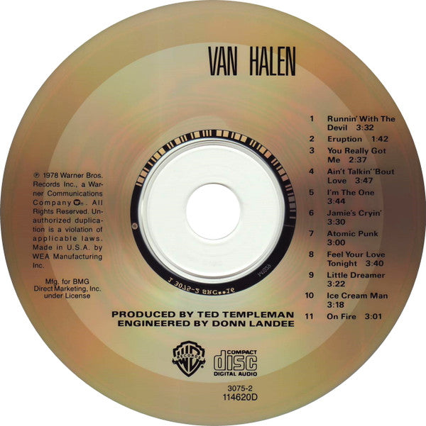 Van Halen : Van Halen (CD, Album, Club, RE, RP)