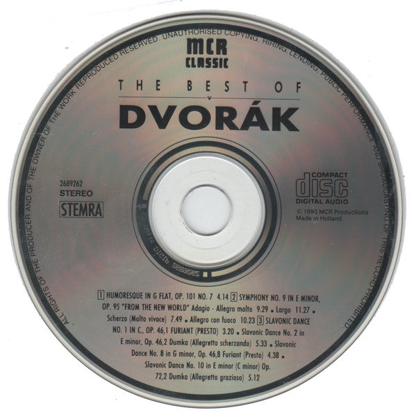 Dvorák*, Budapest Philharmonic Orchestra (2) cond. by Zoltan Kovats : The Best Of Dvorák (CD)
