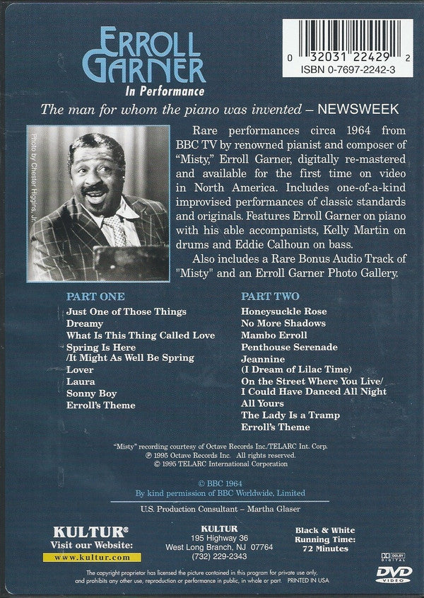 Erroll Garner : In Performance (DVD-V, RE, Dol)