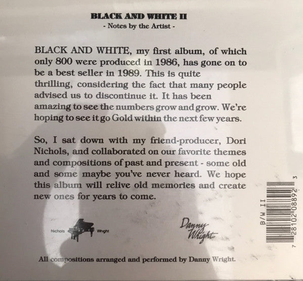 Danny Wright : Black And White II (CD, Album)
