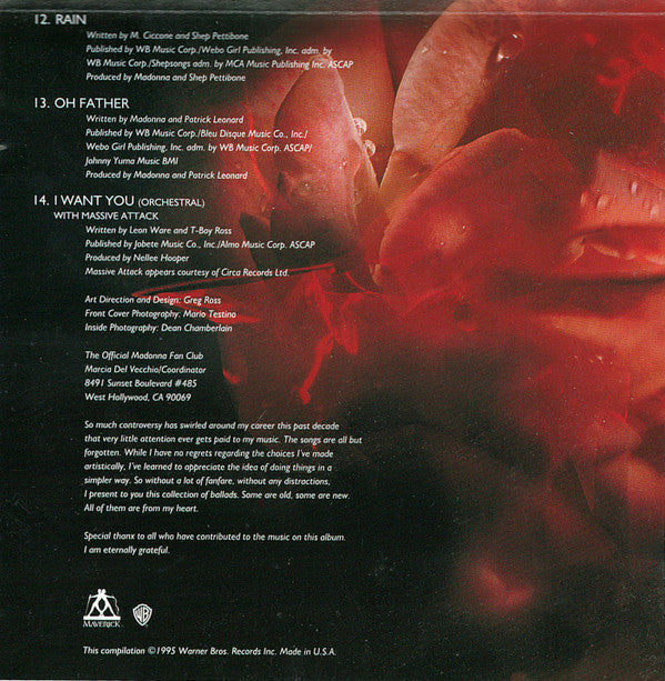 Madonna : Something To Remember (CD, Comp, SRC)