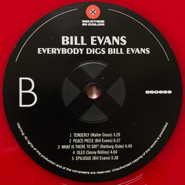 Bill Evans : Everybody Digs Bill Evans (LP, Album, Ltd, RE, Red)
