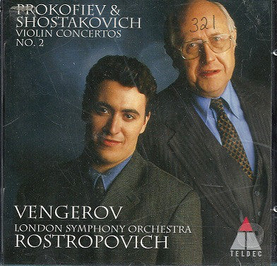 Prokofiev* & Shostakovich* - Maxim Vengerov, London Symphony Orchestra, Rostropovich* : Violin Concertos No. 2 (CD, Album, Club)