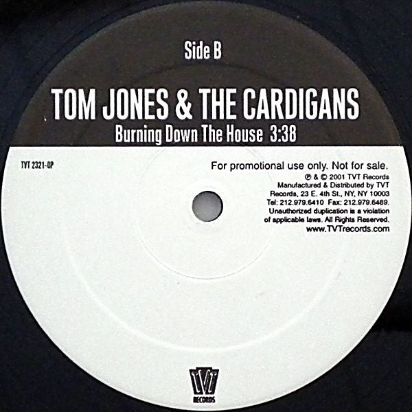 London Bus Stop* / Tom Jones And The Cardigans : Bang A Gong (Get It On) / Burning Down The House (12", Promo)