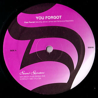 Theo Parrish : You Forgot / Dirt Rhodes (12", RE)