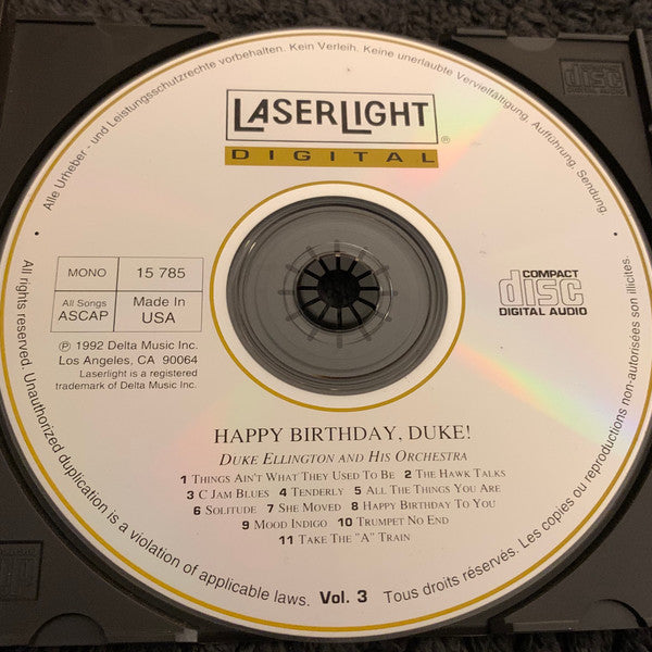 Duke Ellington And His Orchestra : Happy Birthday, Duke! Vol.4 (CD, Comp, Mono)