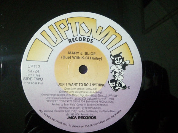 Mary J. Blige Duet With K-Ci : I Don't Want To Do Anything (12", Single)