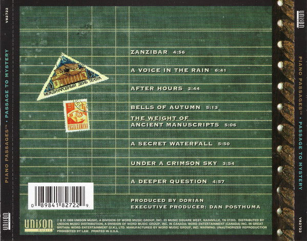 Dorian (43) : Piano Passages - Passage To Mystery (CD, Album)