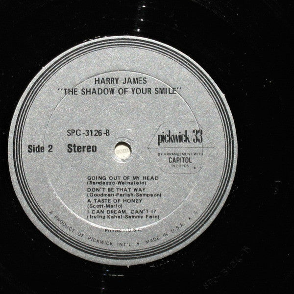Harry James & His Orchestra* : The Shadow Of Your Smile (LP, Album, RE)