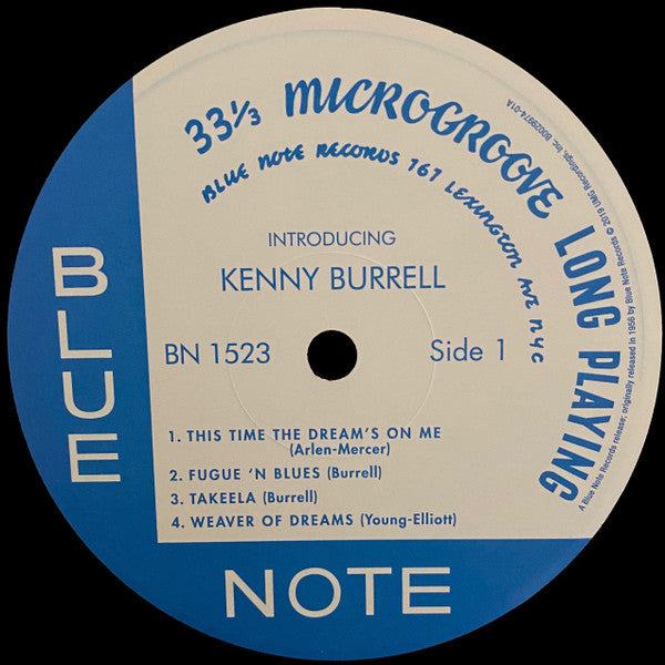 Kenny Burrell : Introducing Kenny Burrell (LP, Album, Mono, RE, 180)