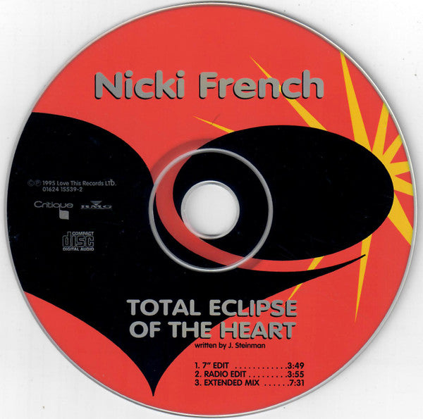 Nicki French : Total Eclipse Of The Heart (CD, Maxi)