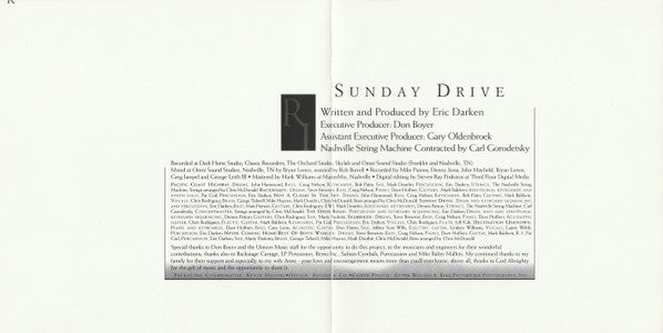 Unknown Artist : Sunday Drive (CD, Album)