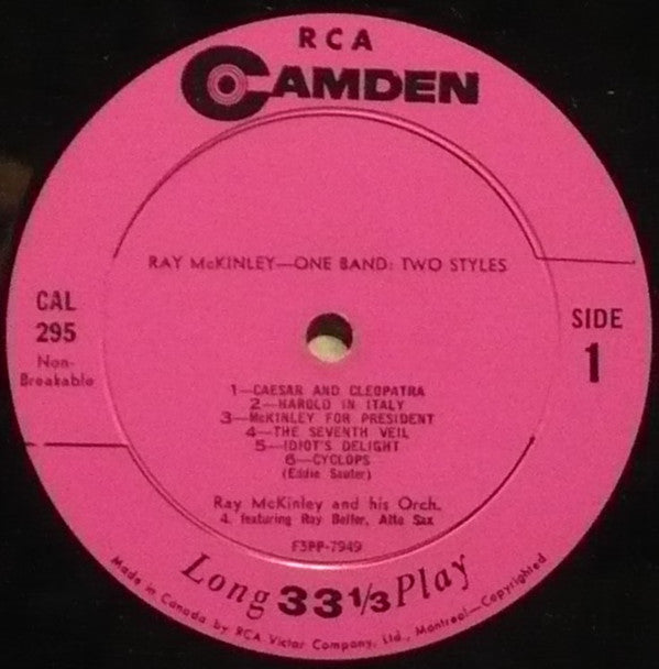 Ray McKinley : One Band Two Styles (LP)