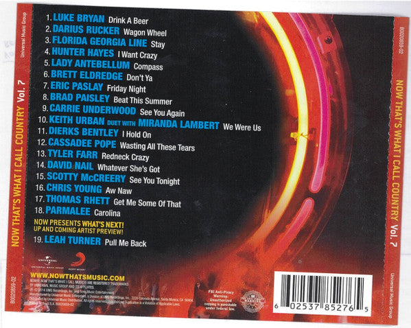 Various : Now That's What I Call Country Volume 7 (CD, Comp)