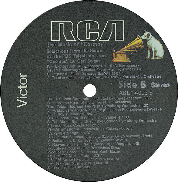 Various : The Music Of Cosmos (LP, Comp)
