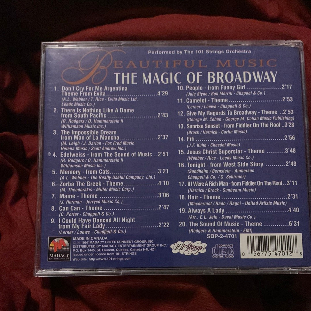 101 Strings - Beautiful Music: The Magic Of Broadway (CD, Album)
