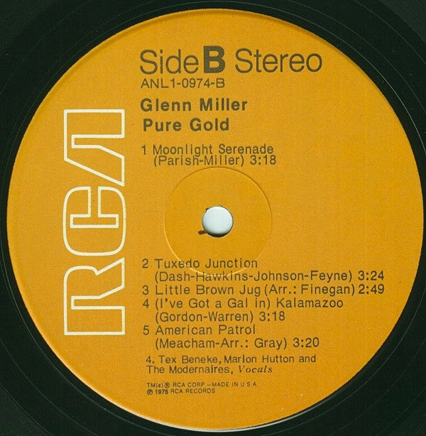 Glenn Miller : Pure Gold (LP, Comp, RM, Ind)