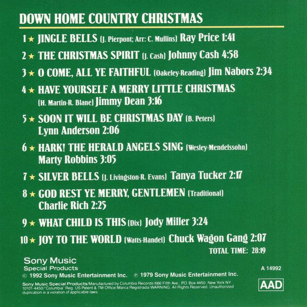 Various : Down Home Country Christmas (CD, Album, Comp, RE)