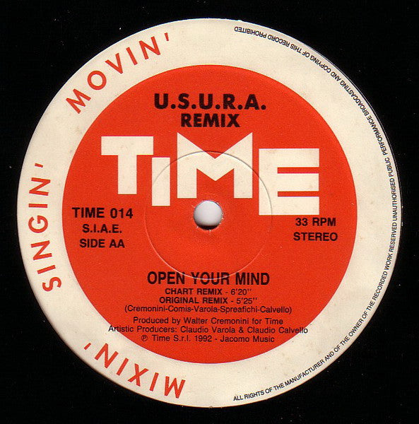 U.S.U.R.A. : Open Your Mind (Remixes) (12")