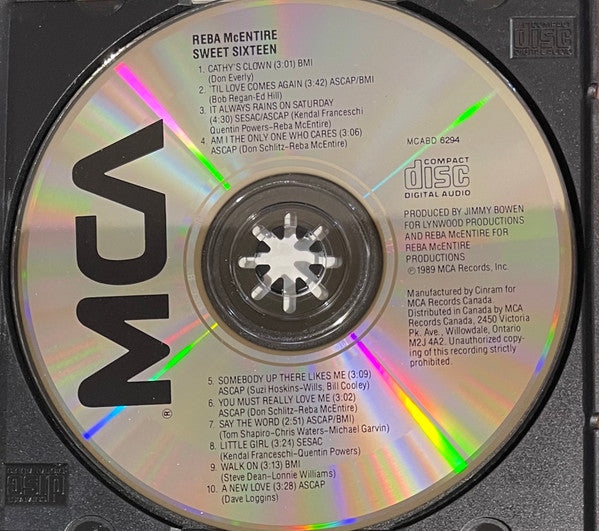 Reba McEntire : Sweet Sixteen (CD, Album, RE)