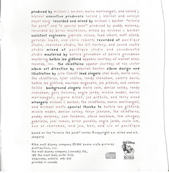 Various : Take My Hand: Songs From The Hundred Acre Wood (CD, Comp)