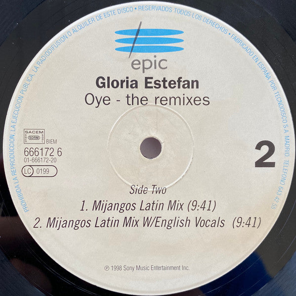 Gloria!* : Oye (The Remixes) (12", Single)