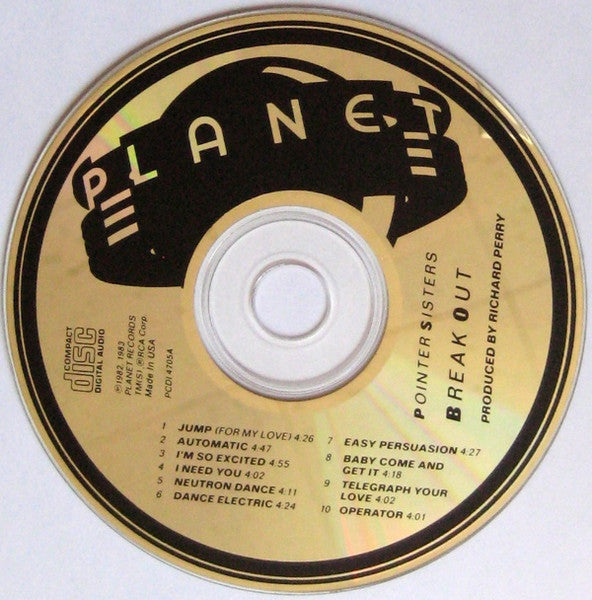 Pointer Sisters : Break Out (CD, Album, RP)