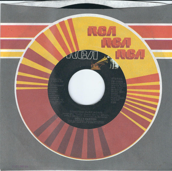 Dolly Parton : Starting Over Again (7", Single, Ind)