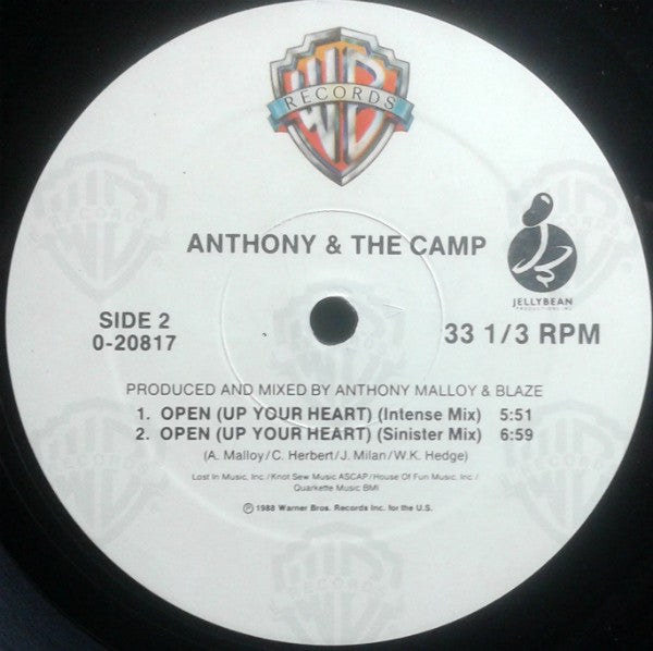 Anthony & The Camp* : Suspense (12", Maxi)