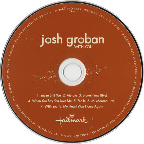 Josh Groban : With You (CD, Comp, Ltd)
