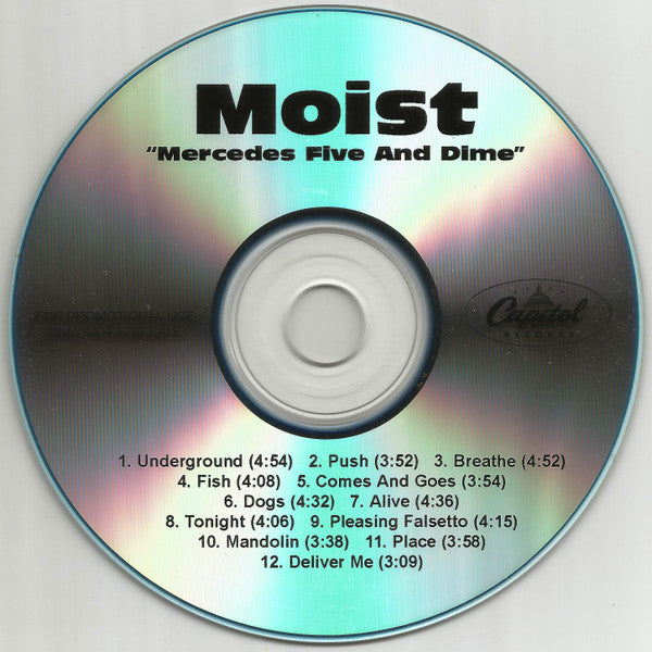Moist (3) : Mercedes Five And Dime (CDr, Album, Promo)