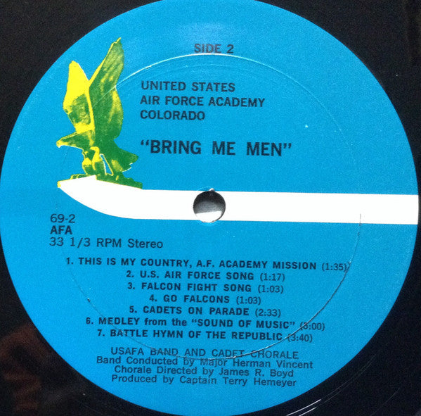 The US Air Force Academy Concert Band And Cadet Chorale : Bring Me Men (LP, Album)
