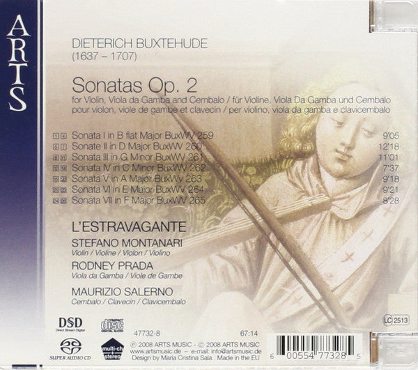 Dieterich Buxtehude, L'Estravagante, Stefano Montanari, Rodney Prada, Maurizio Salerno : Sonatas Op. 2 (SACD, Hybrid, Multichannel)