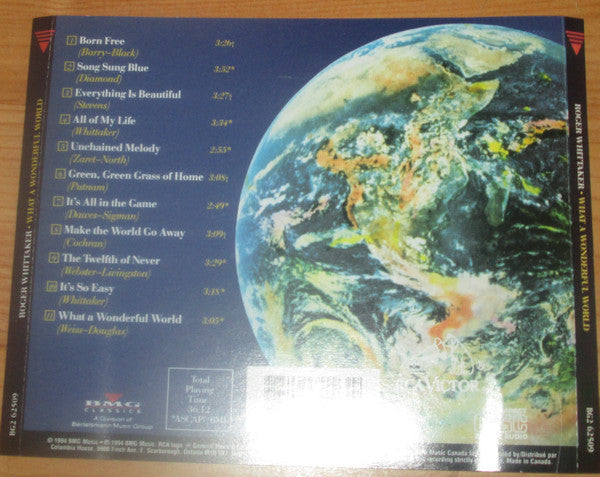 Roger Whittaker : What A Wonderful World (CD, Album, Club)